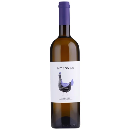 Вино Mylonas Retsina біле сухе 12% 0,75л