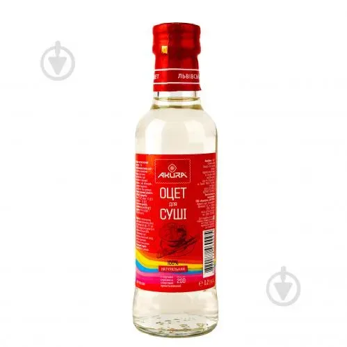 Оцет Akura спиртовий ароматизований для приготування рису для суші 3%, 200мл