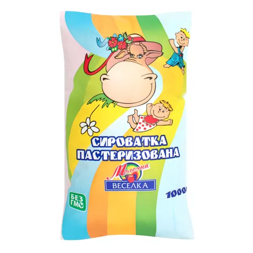 Сироватка 0% пастеризована Молочна веселка м/у 1000г