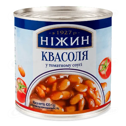 Квасоля Ніжин у томатному соусі, 420г