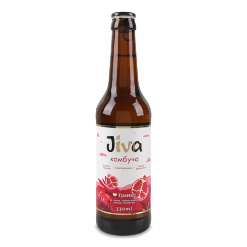Напій Безалкогольний Слабогазований Соковий Комбуча Люблю Гранат, 330мл