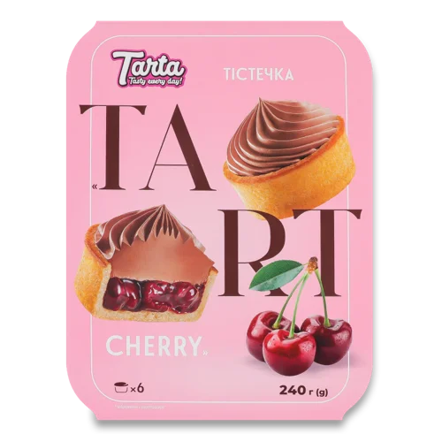 Тістечка Вишневі Tart Cherry Tarta к/у, 240г