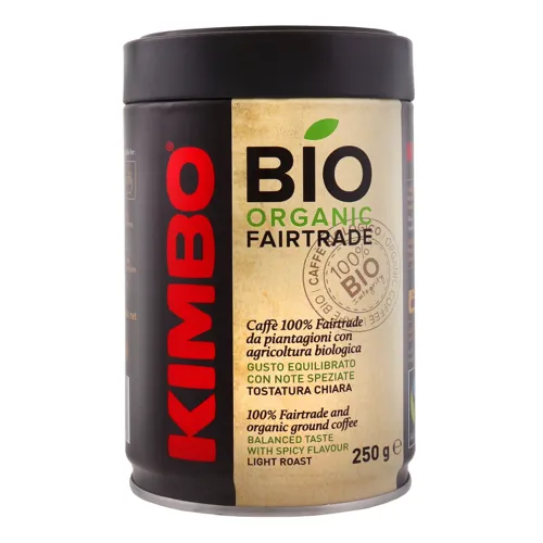 Кава смажена мелена Bio organic Kimbo з залізної банки 250г