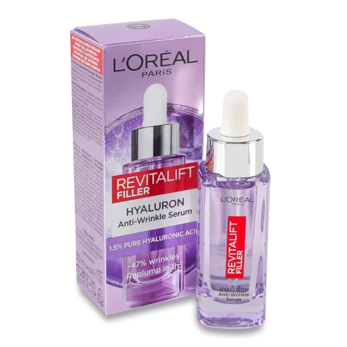 Сироватка для Обличчя Антивікова з Гіалуроновою Кислотою Filler Revitalift L'Oreal Paris, 30мл