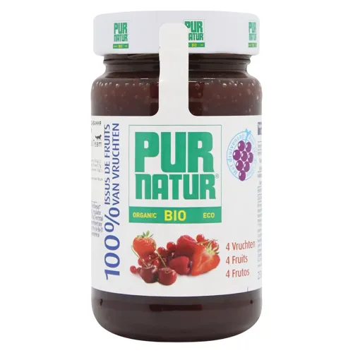 Джем Pur Natur 4 фрукти без цукру органічний 250г