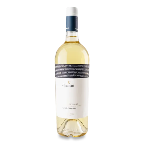 Вино Біле Сухе Chardonnay В/Ґ Chiantari Vigneti Zabu, 750мл, 12.5%