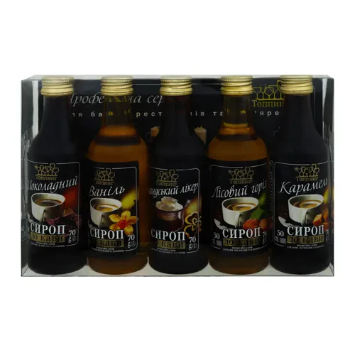 Топінг СИРОП Д КАВИ 70Х5 ШТ АСОРТІ