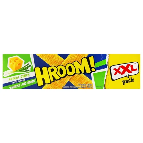 Чіпси Hroom! XXL Сир та цибуля 100г