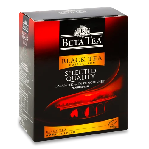 Чай Чорний Байховий Листовий Вищого Ґатунку Selected Quality Beta Tea, к/у 100г