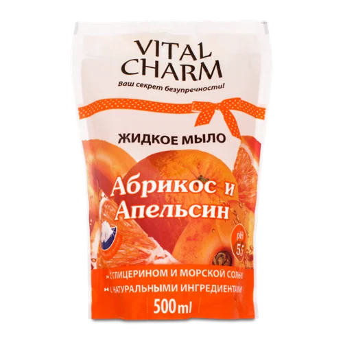 Рідке Мило Абрикос і Апельсин Vital Charm, 500мл