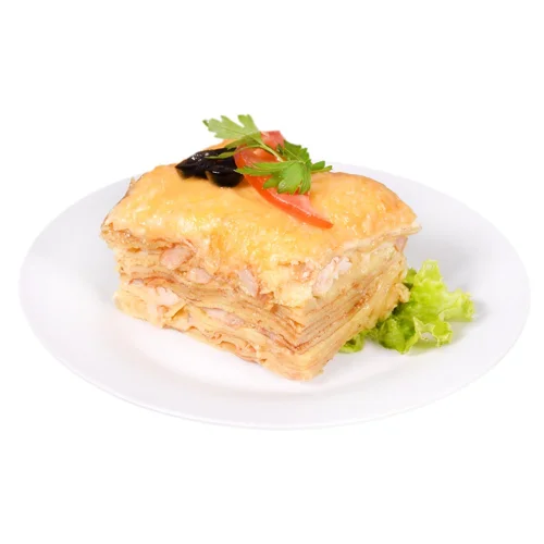 Лазанья з м'ясом курки та млинцями