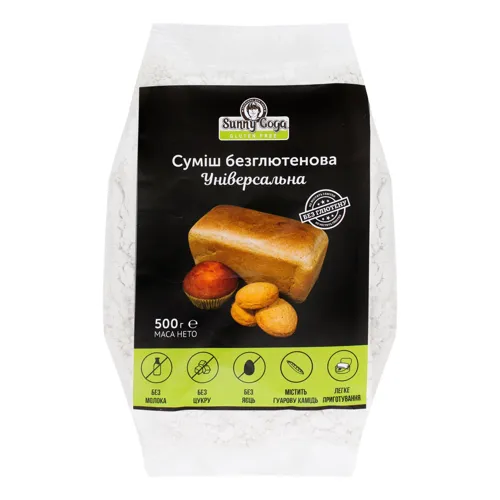 Суміш безглютенова Універсальна SunnyGoga м/у 500г