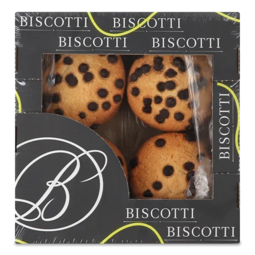 Печиво Здобне Пісочно-Відсадне Американське з Шматочками Глазурі, Biscotti к/у, 0.205кг