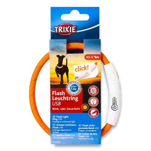 Світлодіодне Кільце-Ліхтар USB Trixie, Помаранчеве, 0,7х35см