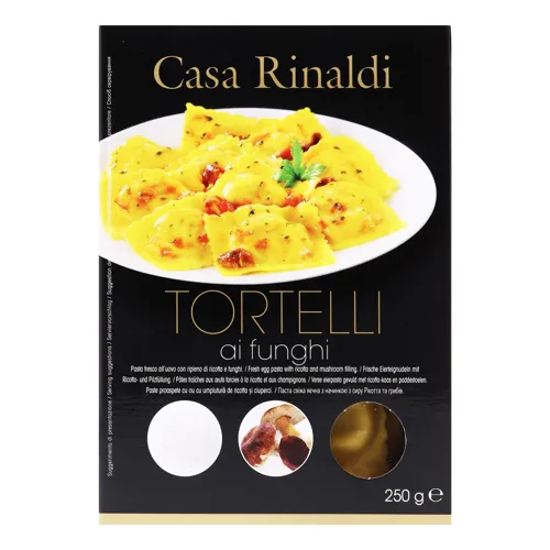 Паста яєчна свіжа з начинкою з сиру Рікотта та грибів Tortelli Casa Rinaldi к/у 250г
