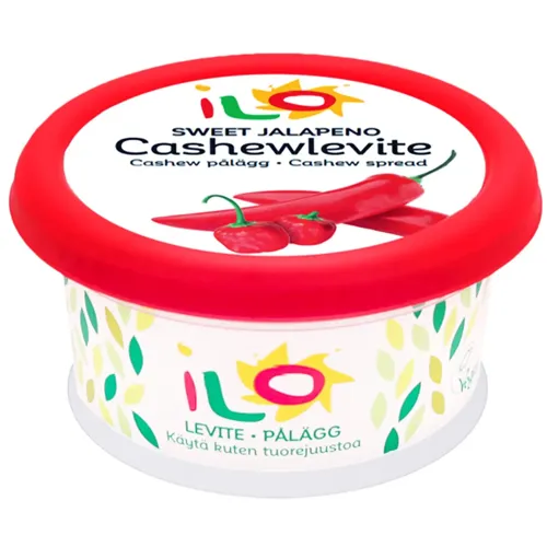 Крем-сир Ilo Cashewlevite рослинний з солодким перцем 150г