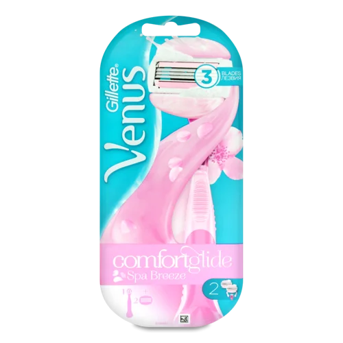 Бритва З Змінними Касетами Spa Breeze Comfortglide Venus Gillette 3шт