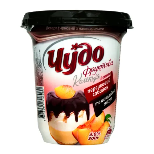 Десерт 3,6% Персиковий сабайон Чудо 300г
