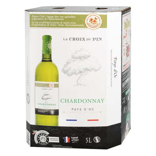 Вино La Croix du Pin Chardonnay біле сухе 13% 5л