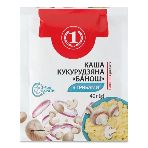 Каша Кукурудзяна З Грибами Вищого Ґатунку, 40г