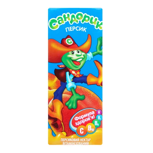 Нектар персиковий з м'якоттю Сандорик т/п 0.2л