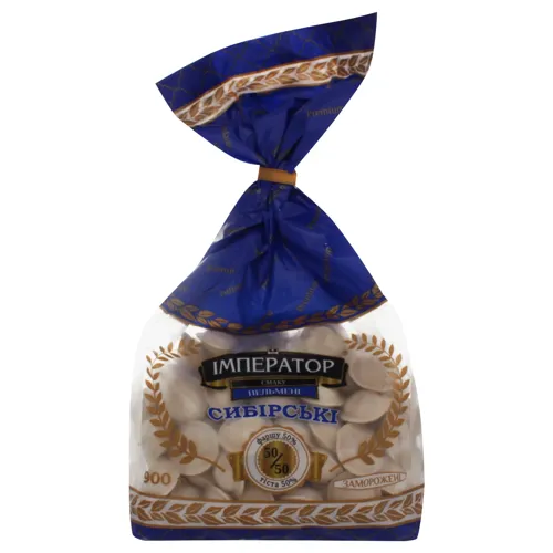 Пельмені зі свининою та яловичиною Сибірські Імператор смаку м/у 900г