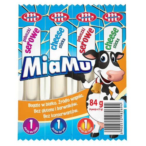 Сирні палички 21% MiaMu Mlekovita 84г