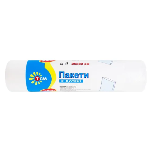 Пакет ТСМ в рулоні 25х32см 300шт