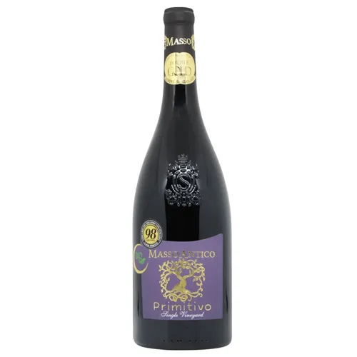 Вино Masso Antico Primitivo del Salento IGT Biologico червоне сухе 14% 0,75л