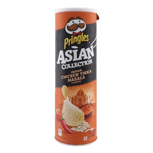 Чіпси рисові Курка з індійськими спеціями Tikka Masala Asian collection Pringles тубус 160г