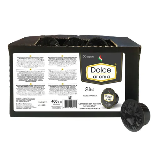 Кава Dolce Aroma Elite Lavazza Blue в капсулах 8г*50шт