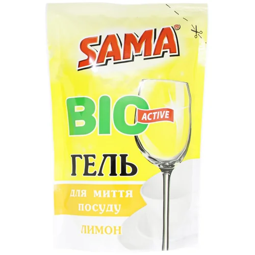 Гель для миття посуду Sama Лимон 450г