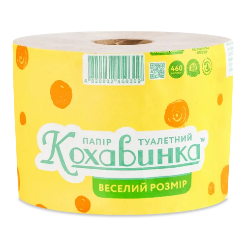 Туалетний Папір Веселий, Розмір Кохавинка, 1шт