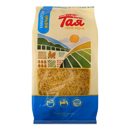 Макаронні Вироби Павутинка Яєчна, в/ґ, 400г