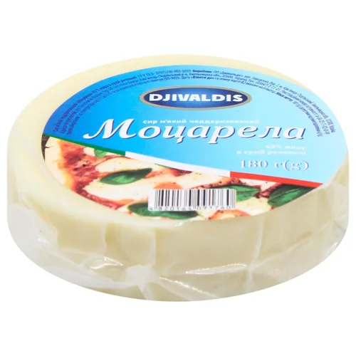 Сир Дживальдіс Моцарела м'який 45% 180г
