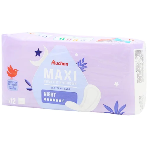 Прокладки гігієнічні Auchan Maxi Night 12шт