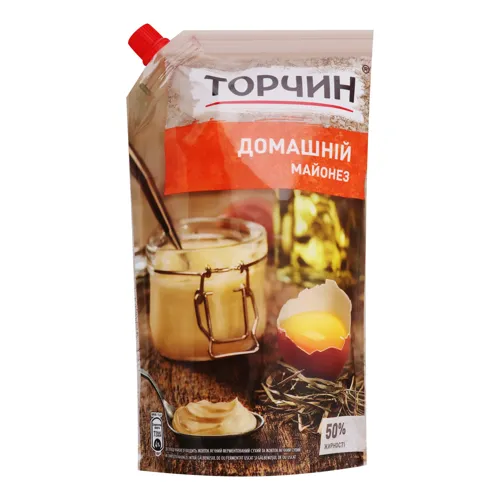 Майонез 50% Домашній Торчин д/п 580г