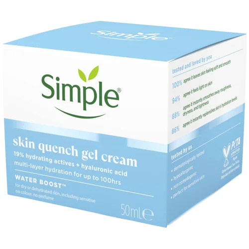Крем-гель для обличчя Simple Water boost нічний 50мл
