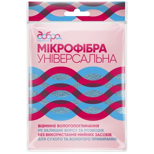 Серветка з мікрофібри Добра Господарочка універсальна 1шт