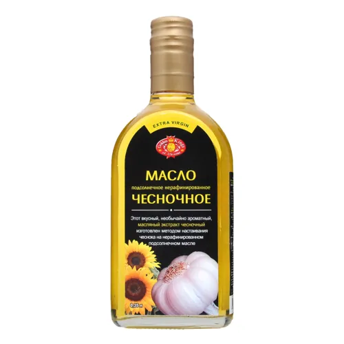 Олія соняшникова нерафінована часникова Extra Virgin Golden Kings of Ukraine с/пл 0.35л