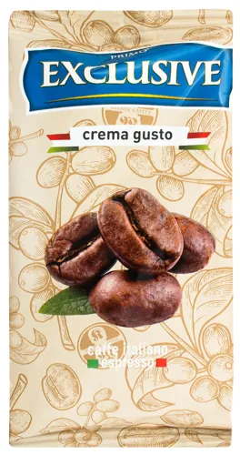 Кава молотий жарений Crema Gusto Exclusive Primo м/у 75г
