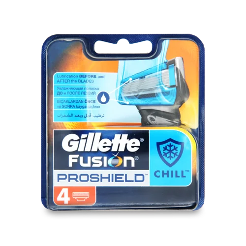 Гіле́тта Fusion Proshield Chill Змінні Касети, 4шт