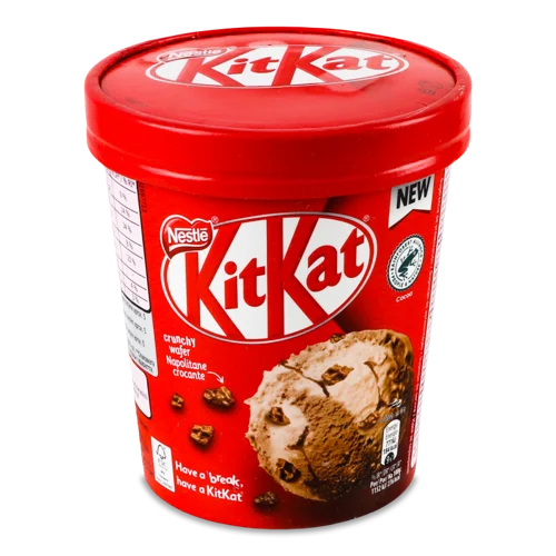 Морозиво Шоколадне З Вафельними Шматочками У Шоколадній Глазурі Kit Kat, 321г