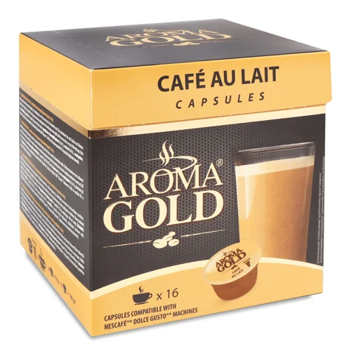 Кава Aroma Gold Лате в капсулах 16*10г