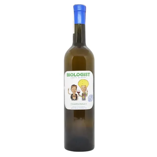 Вино Biologist Chardonnay нефільтроване біле напівсухе 13% 0,75л