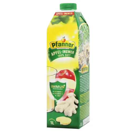 Сік Pfanner Яблуко та імбир 100%, 1л