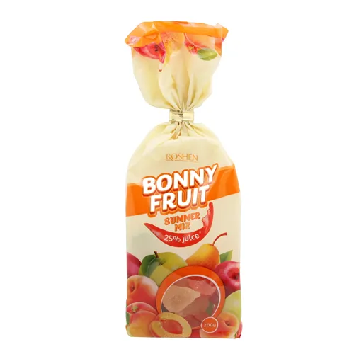 Цукерки желейні Summer mix Bonny fruit Roshen м/у 200г