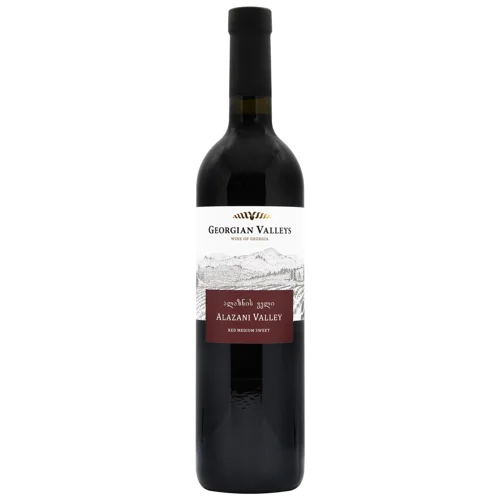 Вино Georgian Valleys Alazani Valley червоне напівсолодке 11.5% 0,75л