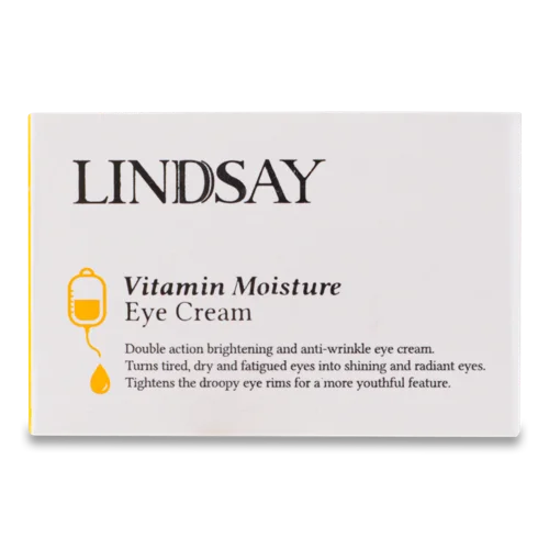 Крем Під Очі Зволожуючий, Омолоджуючий, Освітлюючий Vitamin Moisture Lindsay, 30мл