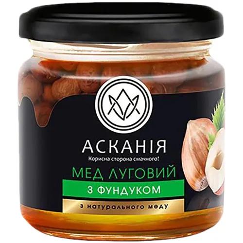 Мед Асканія луговий з фундуком 250г